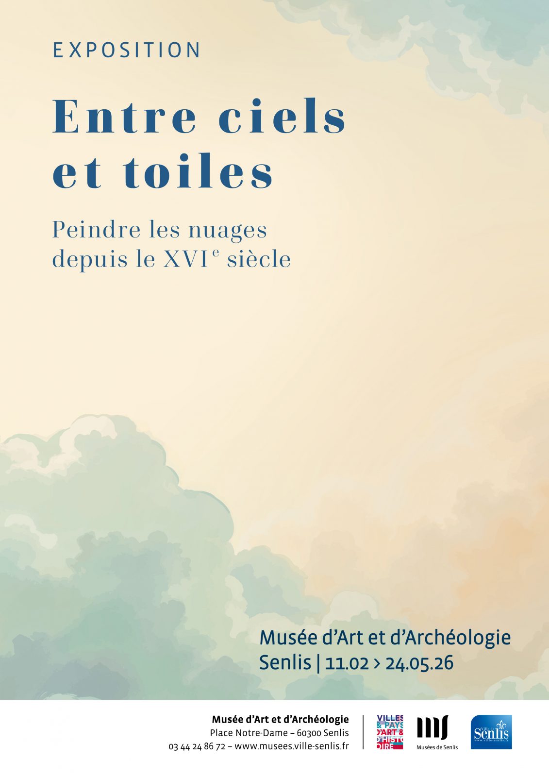 Visite guidée: Exposition « Entre ciels et toiles. Peindre les nuages depuis le XVIe siècle »