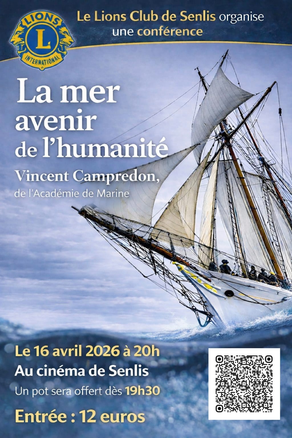 Conférence « la Mer avenir de l&rsquo;humanité » au cinéma de Senlis