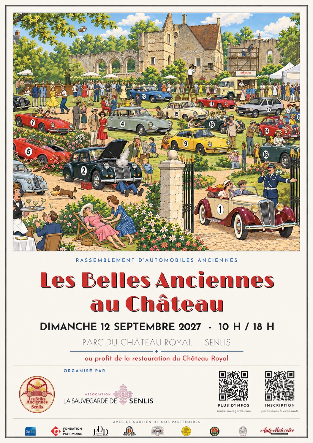 Évènement – Rassemblement de voitures anciennes à Senlis