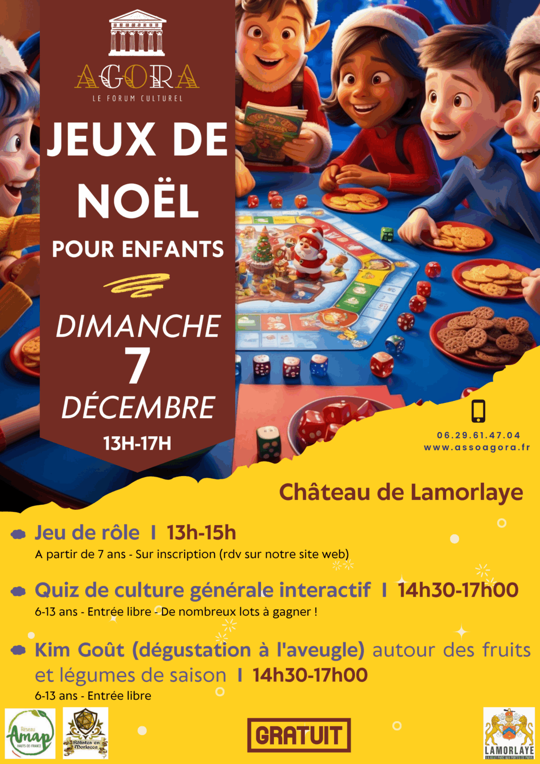 Christmas games for children at Château de Lamorlaye