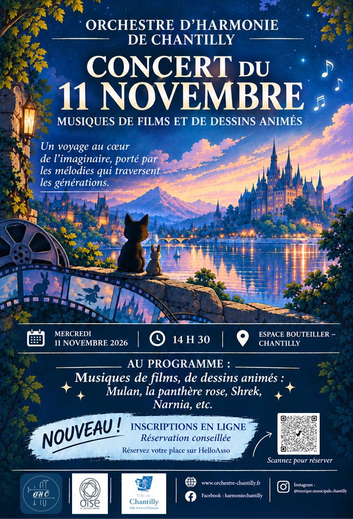 Concert – L&rsquo;Orchestre d&rsquo;Harmonie de Chantilly