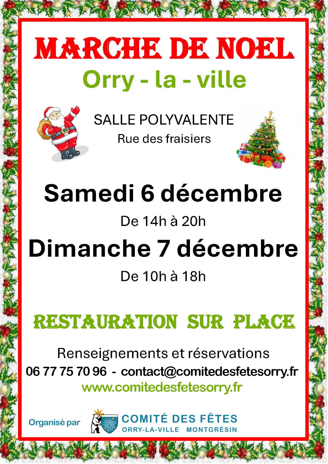 Marché de Noël d’Orry-la-Ville