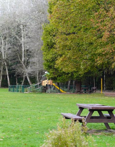 Picnic area of the Parc de la Brèche
