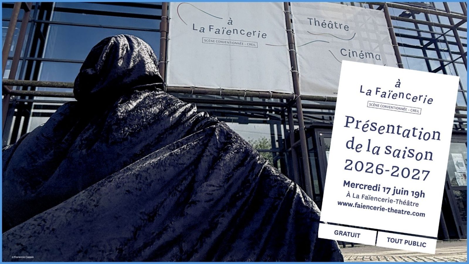 Présen­ta­tion de la saison 26–27 de la Faïen­ce­rie-Théâtre & Cinéma