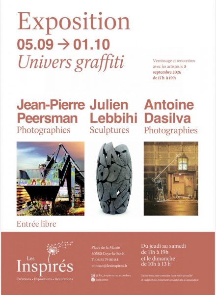 Exposition – « Graffiti : de la rue à la matière » à Coye-la-Forêt