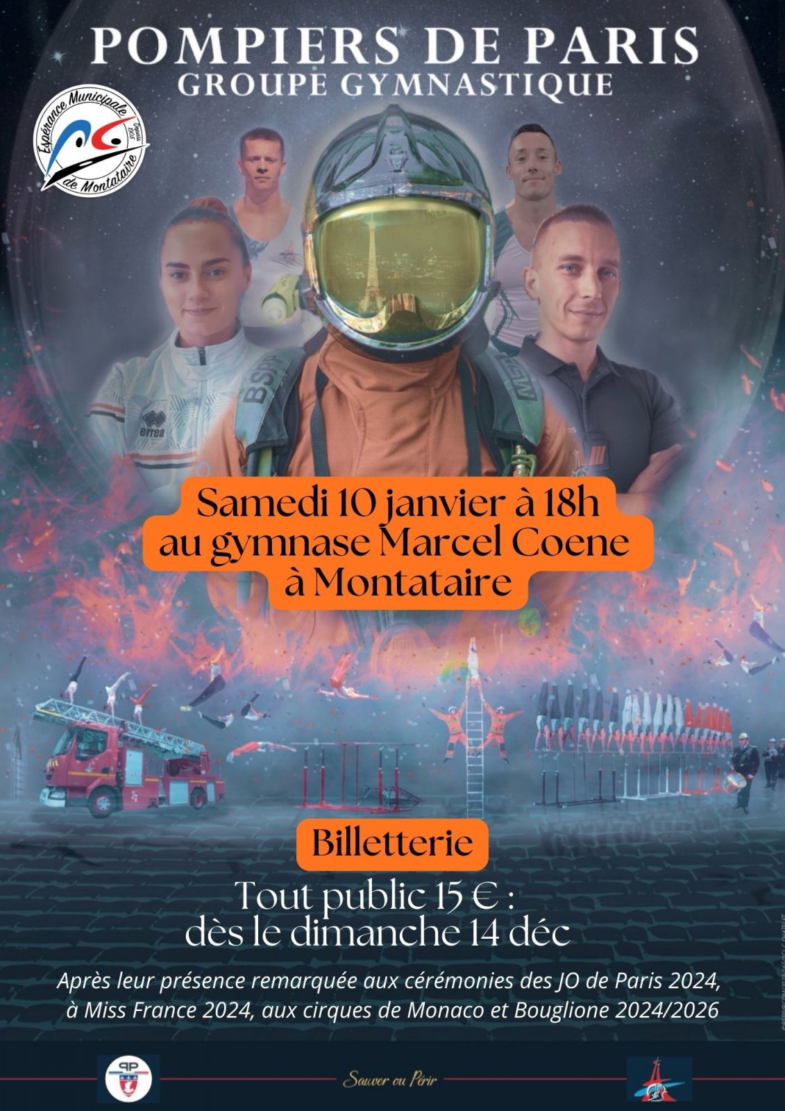 Spectacle | Section gymnastique des Pompiers de Paris à Montataire!