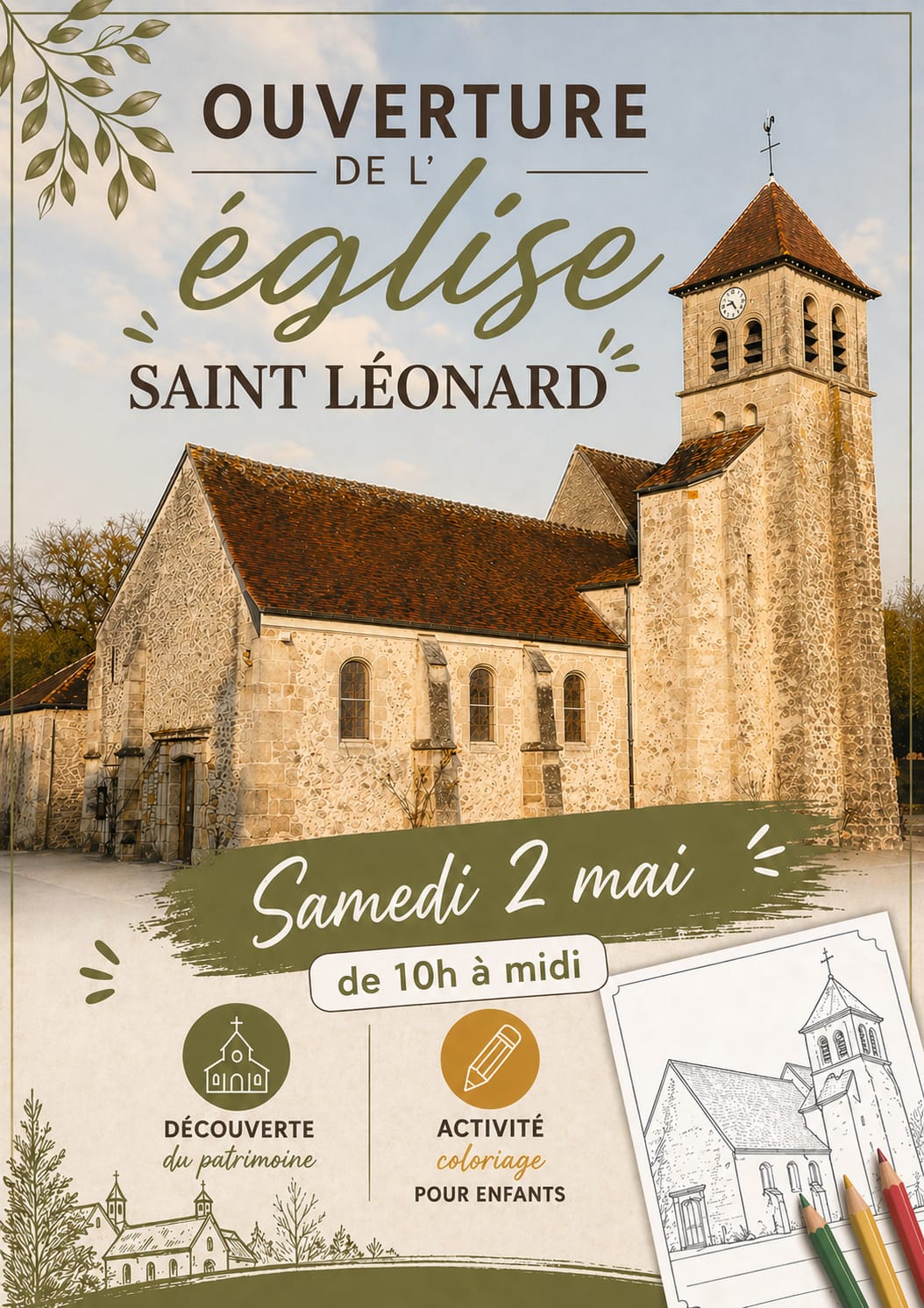 Ouverture de l&rsquo;église Saint-Léonard à Avilly-Saint-Léonard