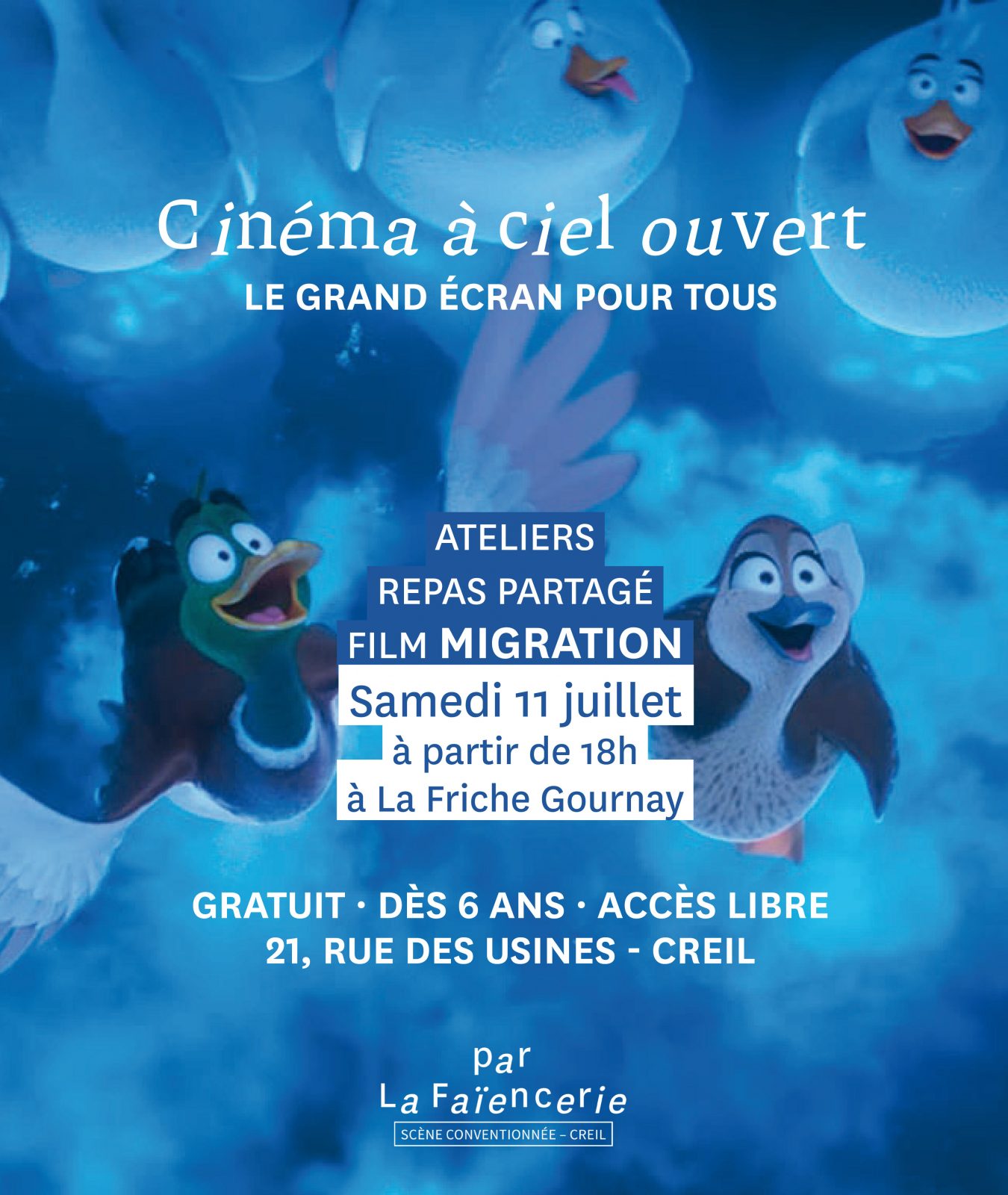 Cinéma de plein air | Atelier et projection du film « Migration »