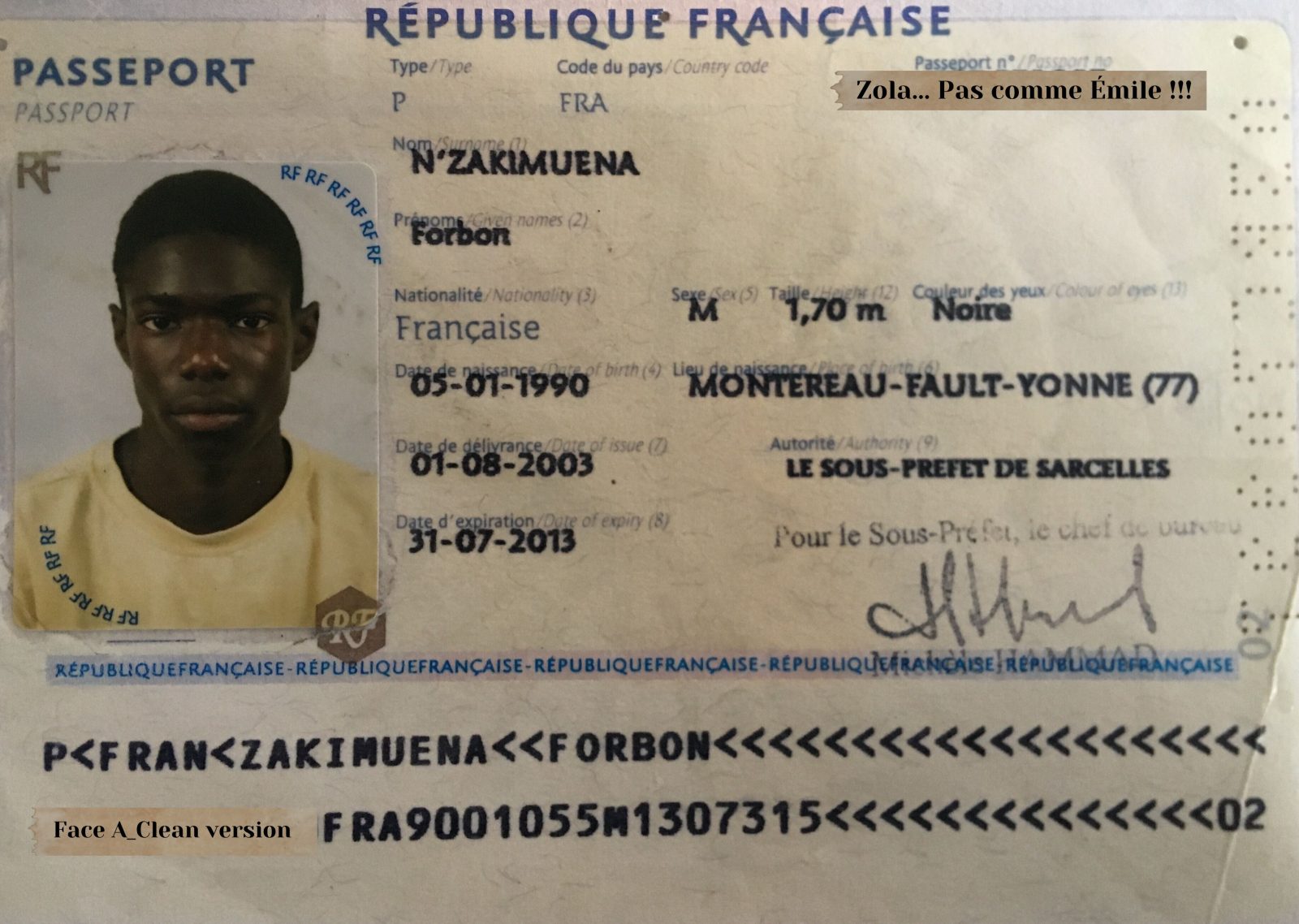 Zola... nicht wie Émile?!!!