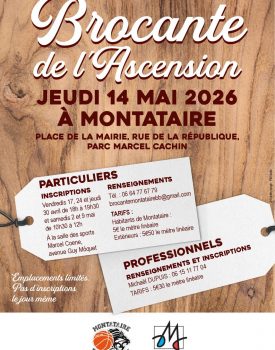 Brocante et braderie de l&rsquo;Ascension de Montataire