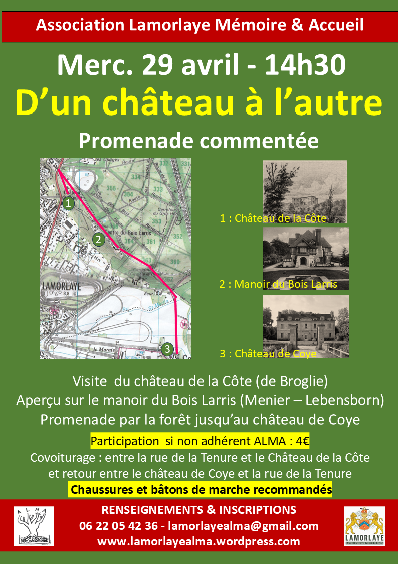 Promenade commentée de Chantilly à Coye-la-Forêt