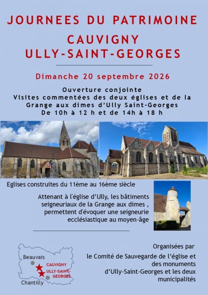 Journée du patrimoine à Ully Saint Georges et à Cauvigny