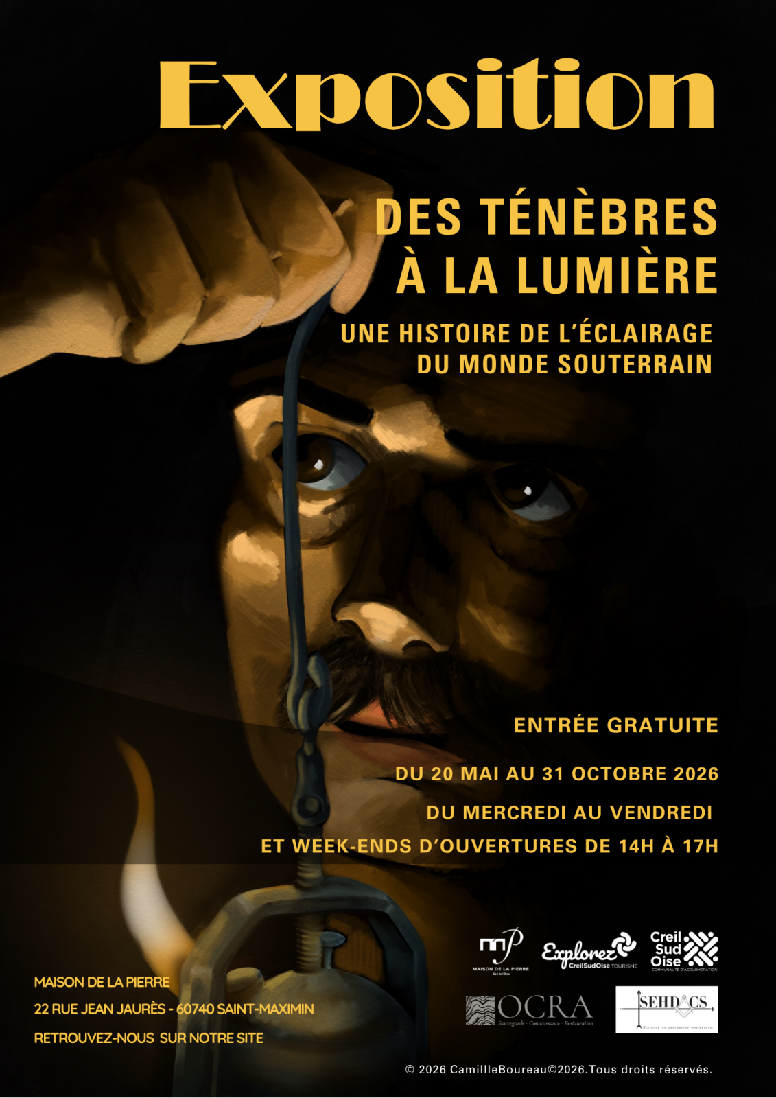 Exposition « Des ténèbres à la lumière, une histoire de l’éclairage du monde souterrain »