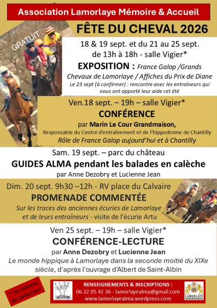 Promenade commentée « Sur les traces des anciennes écuries de Lamorlaye »
