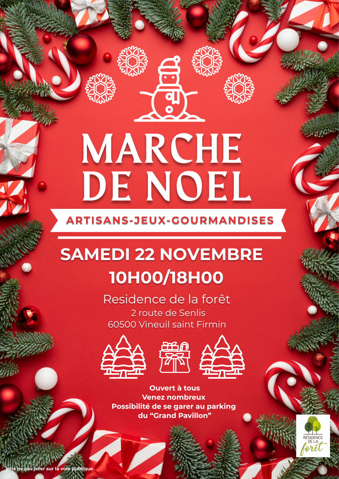 Marché de Noel de la Résidence de la Forêt à Vineuil-Saint-Firmin
