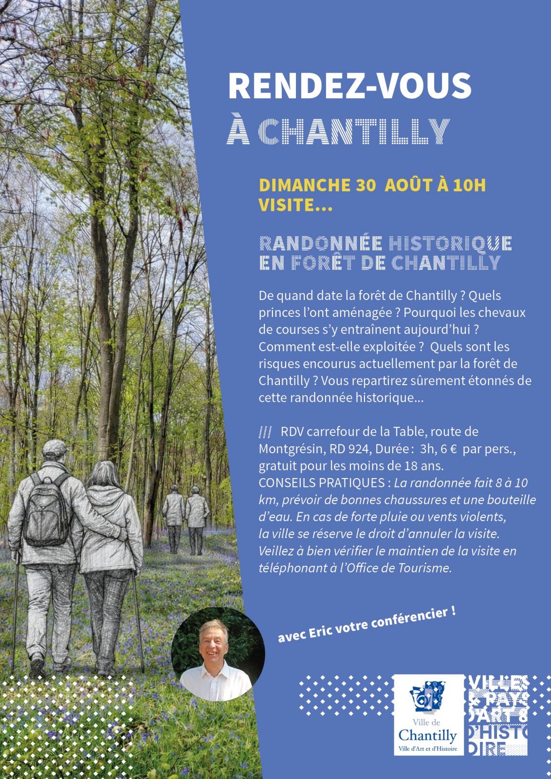 Randonnée historique en forêt de Chantilly
