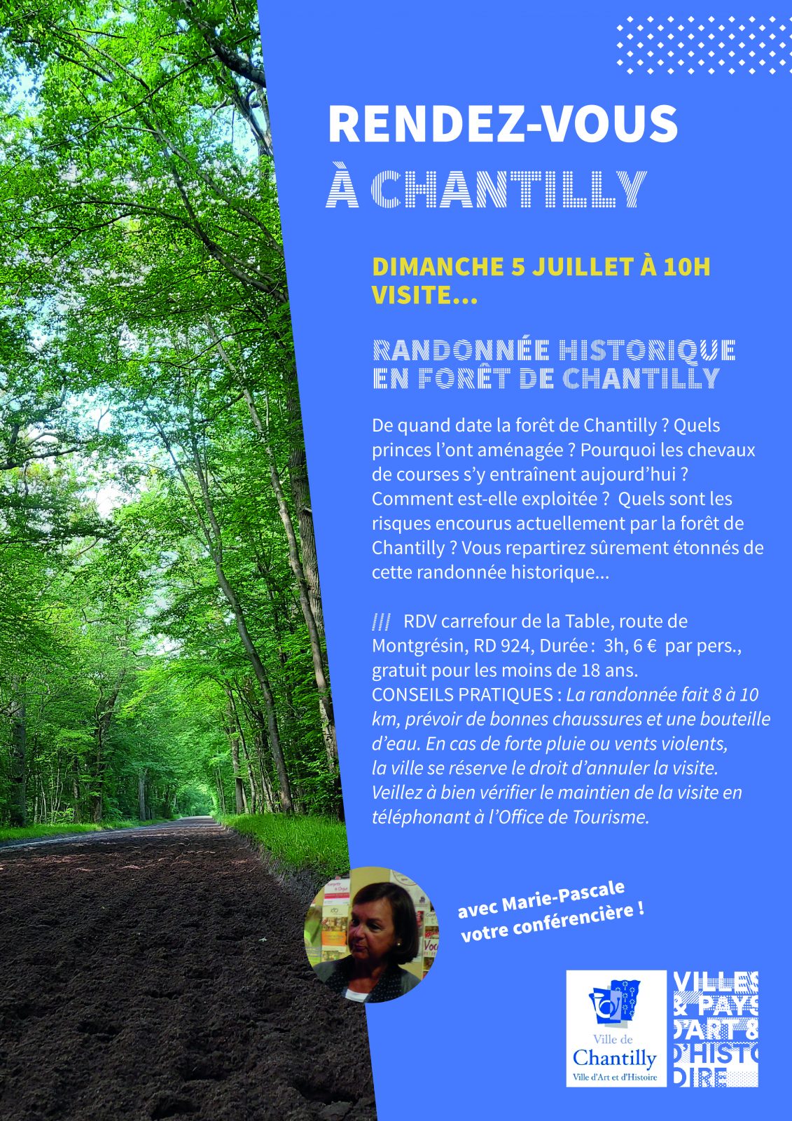 Randonnée historique en forêt de Chantilly