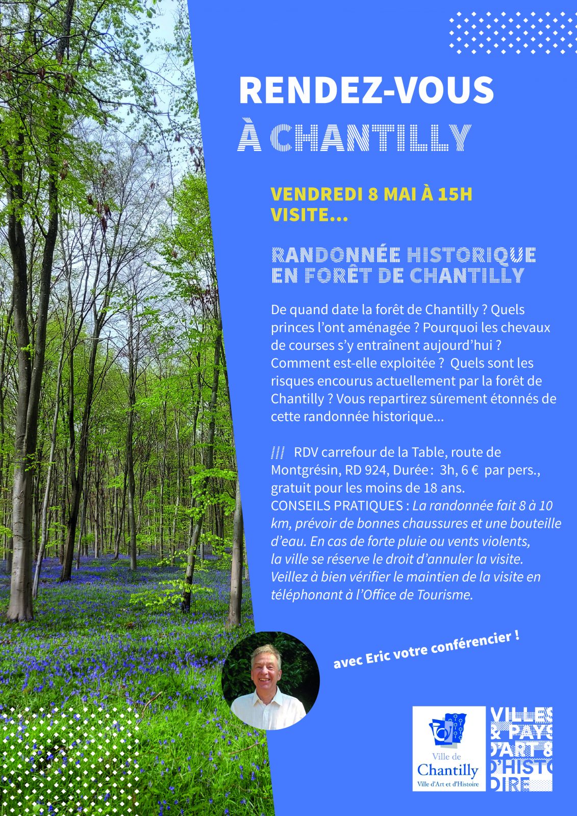 Randonnée historique en forêt de Chantilly