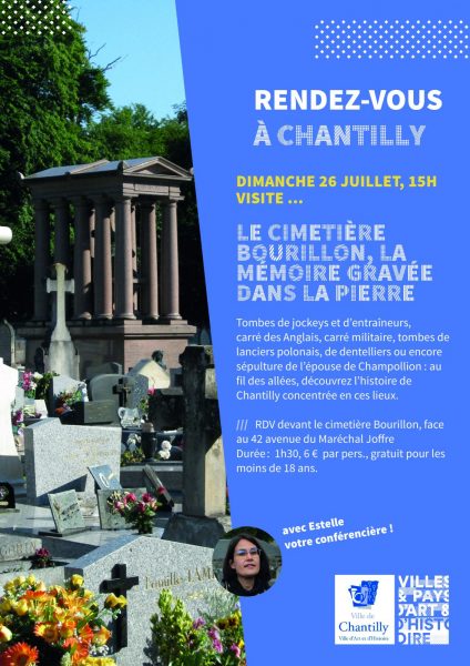 Visite guidée « Le cimétière Bourillon, lieu de mémoire » à Chantilly