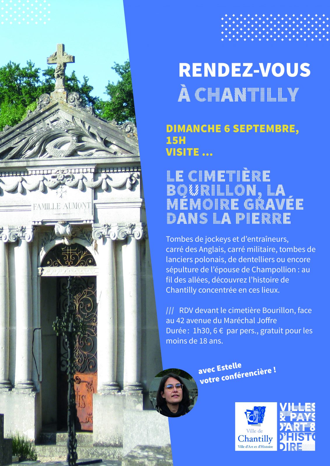 Visite guidée « Le cimétière Bourillon, lieu de mémoire » à Chantilly