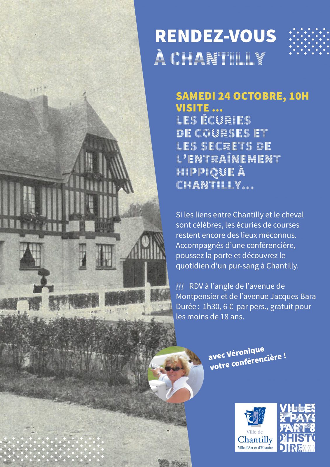 Visite guidée – « Les écuries de courses et les secrets de l&rsquo;entraînement hippique à Chantilly… »
