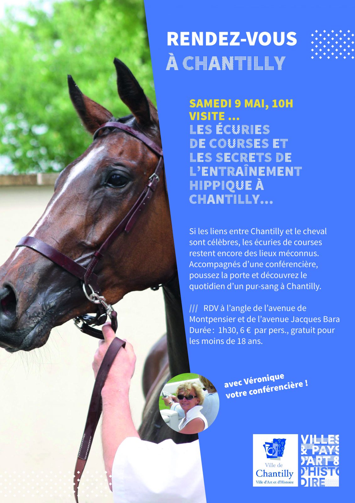 Visite guidée « Les écuries de courses et les secrets de l&rsquo;entraînement hippique à Chantilly »