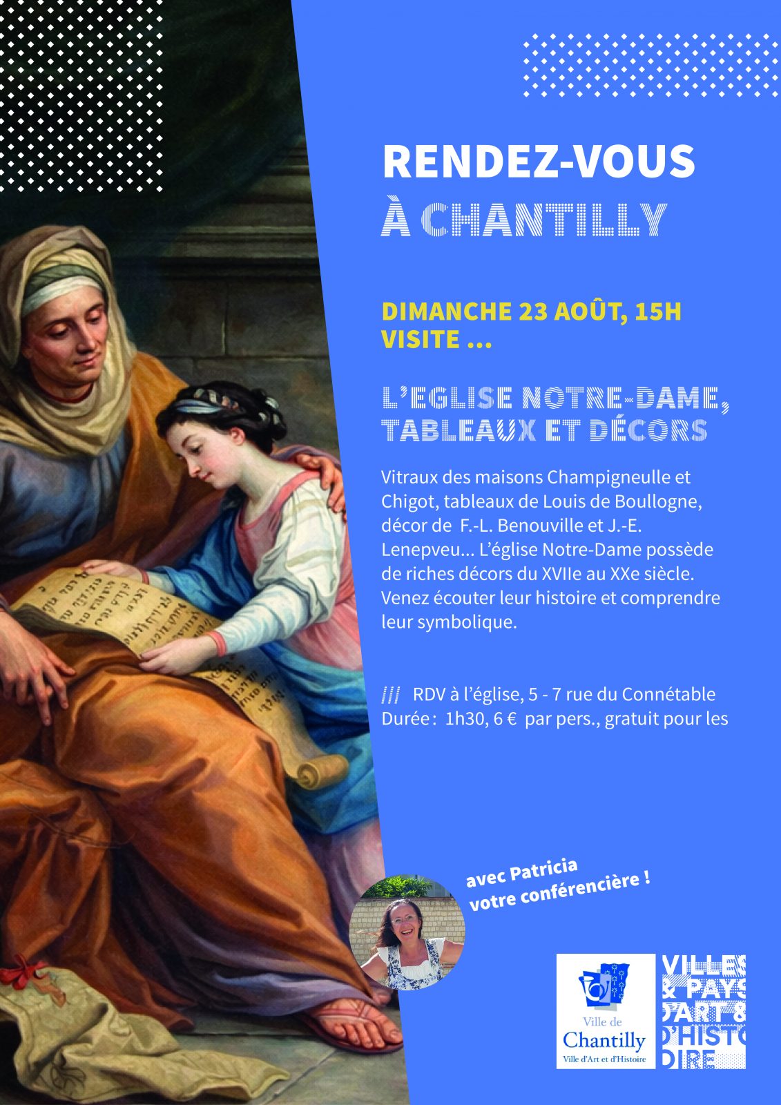 Visite guidée: « L&rsquo;église Notre-Dame, tableaux et décors » à Chantilly