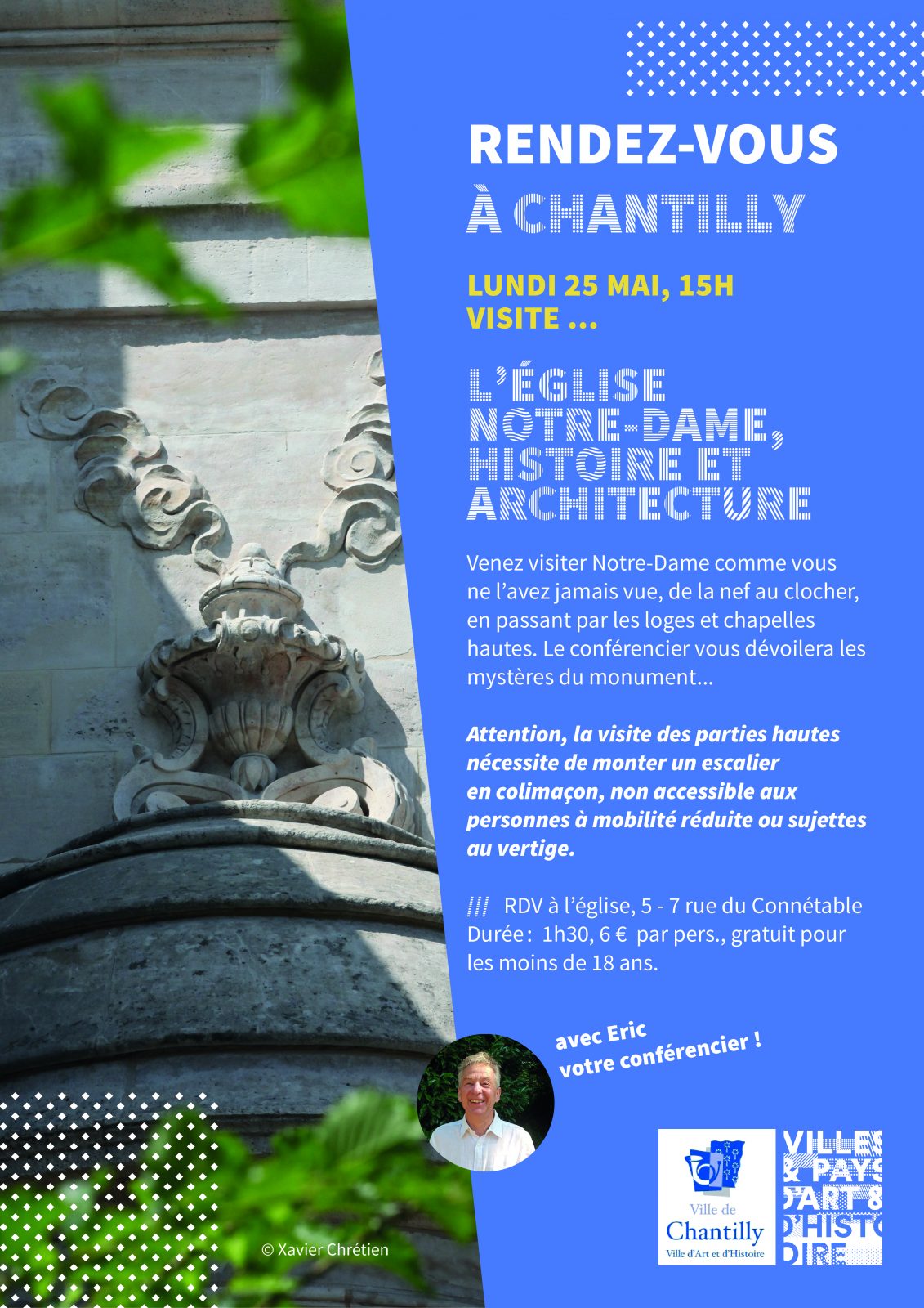 Visite guidée: « Notre-Dame, histoire et architecture » à Chantilly