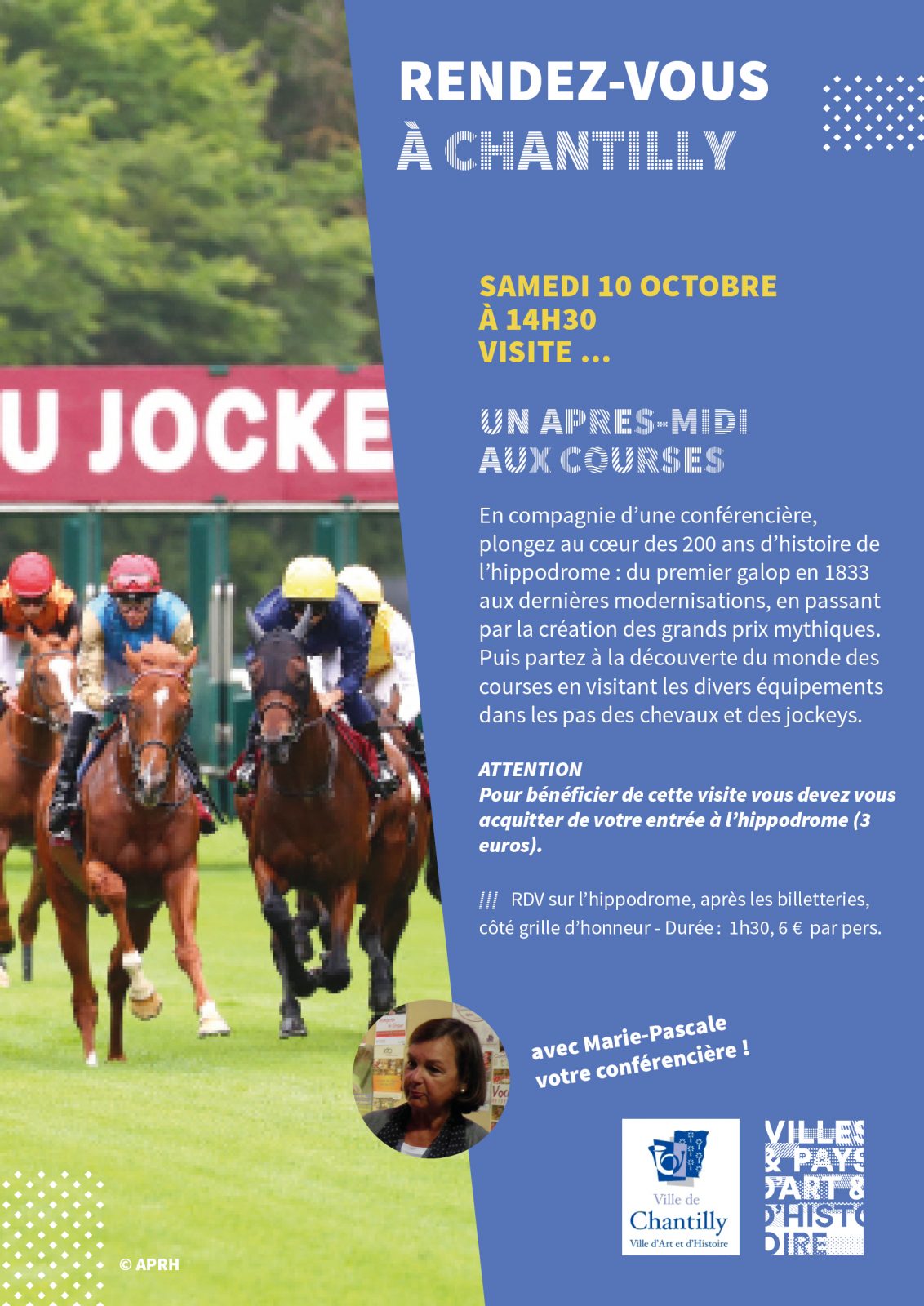 Visite guidée – « Un après-midi aux courses » à Chantilly