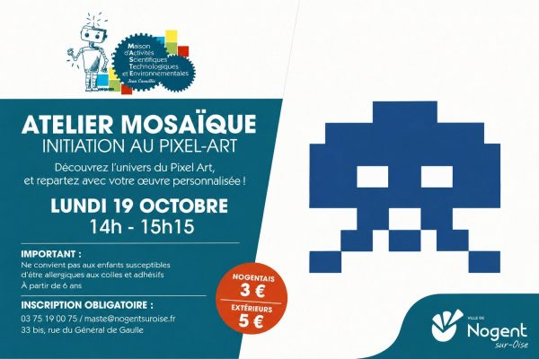 Atelier créatif | Initiation Mosaïque – Pixel Art
