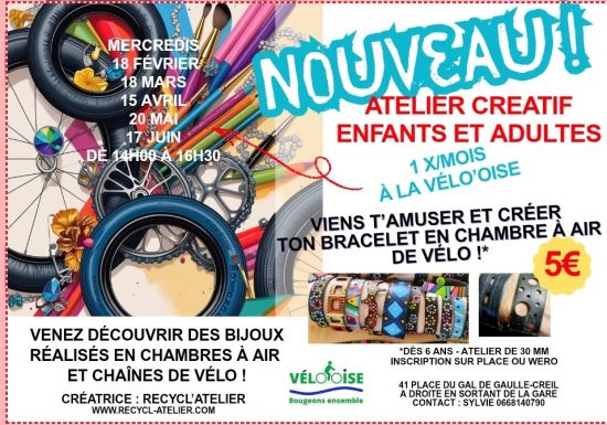 Loisirs créatifs | Atelier fabrication de bijou recylc&rsquo;art