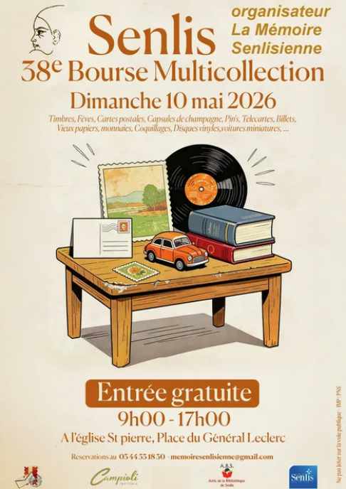 38ème Bourse multi-collections à l&rsquo;église Saint-Pierre de Senlis