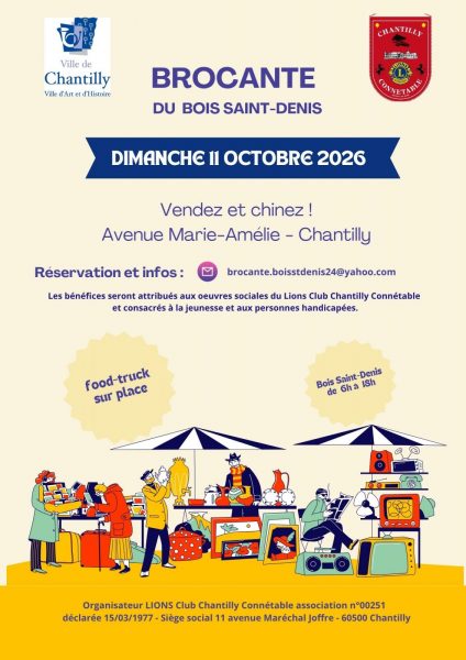 Brocante du Bois-Saint-Denis à Chantilly