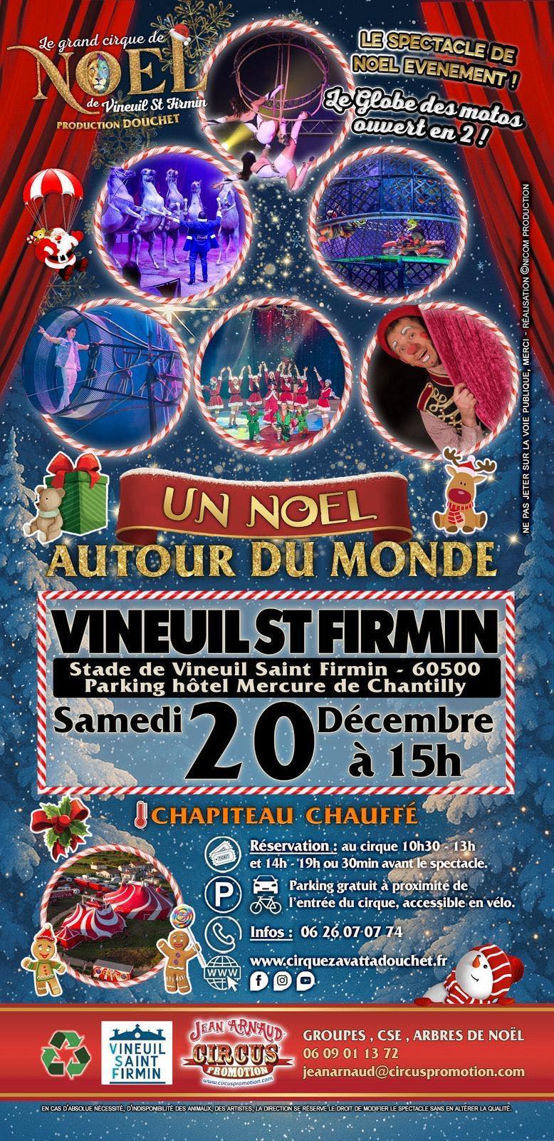 Cirque de Noël à Vineuil-Saint-Firmin