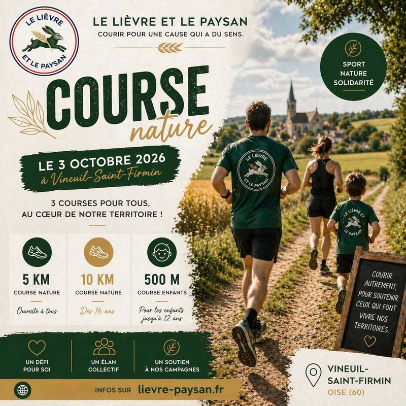 Course « Le lièvre et le paysan » à Vineuil-Saint-Firmin