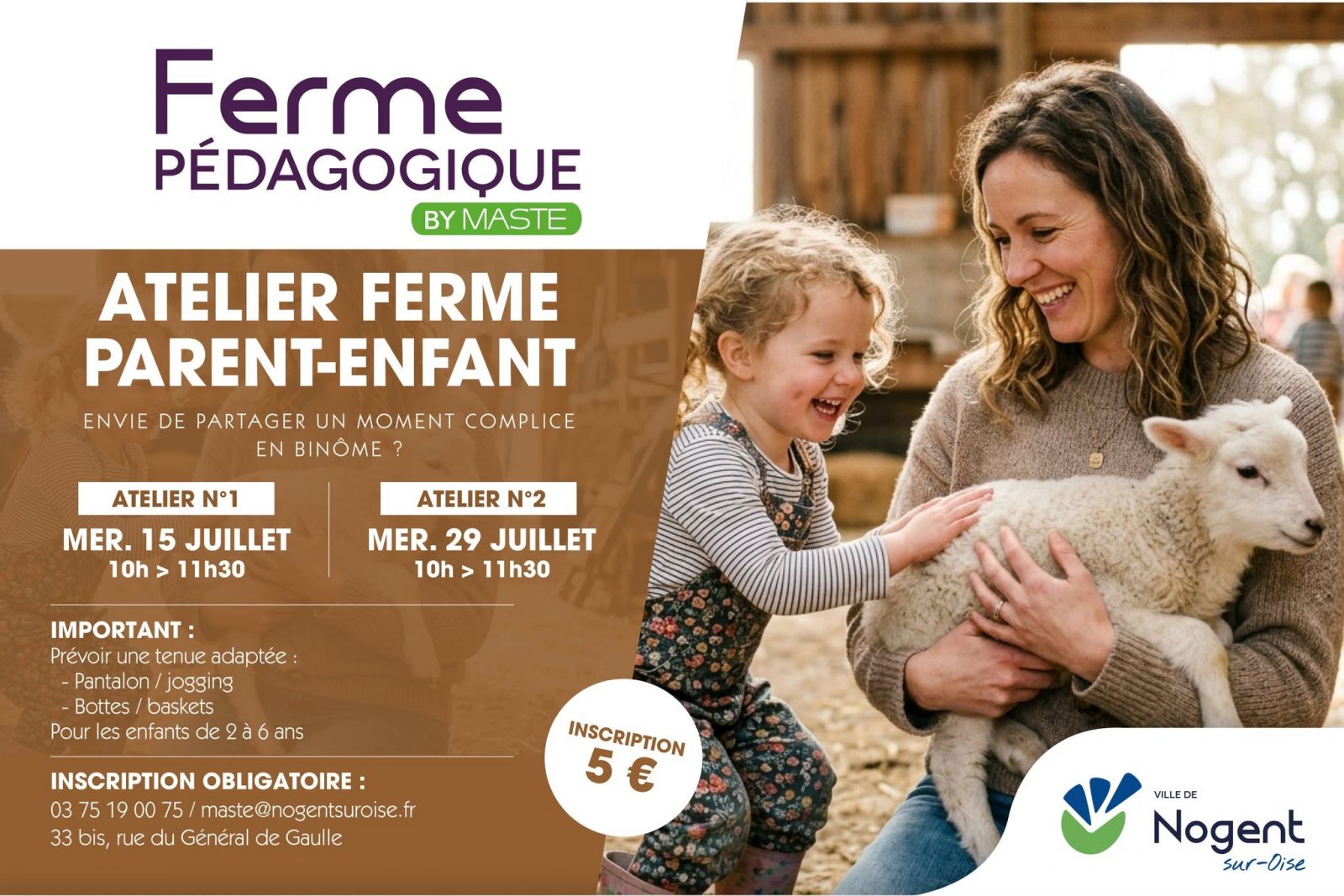 Sortie nature | Atelier « Ferme » parent-enfant