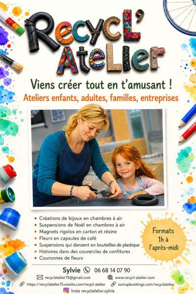 Atelier créatif autour du recyclage avec Recycl'Atelier