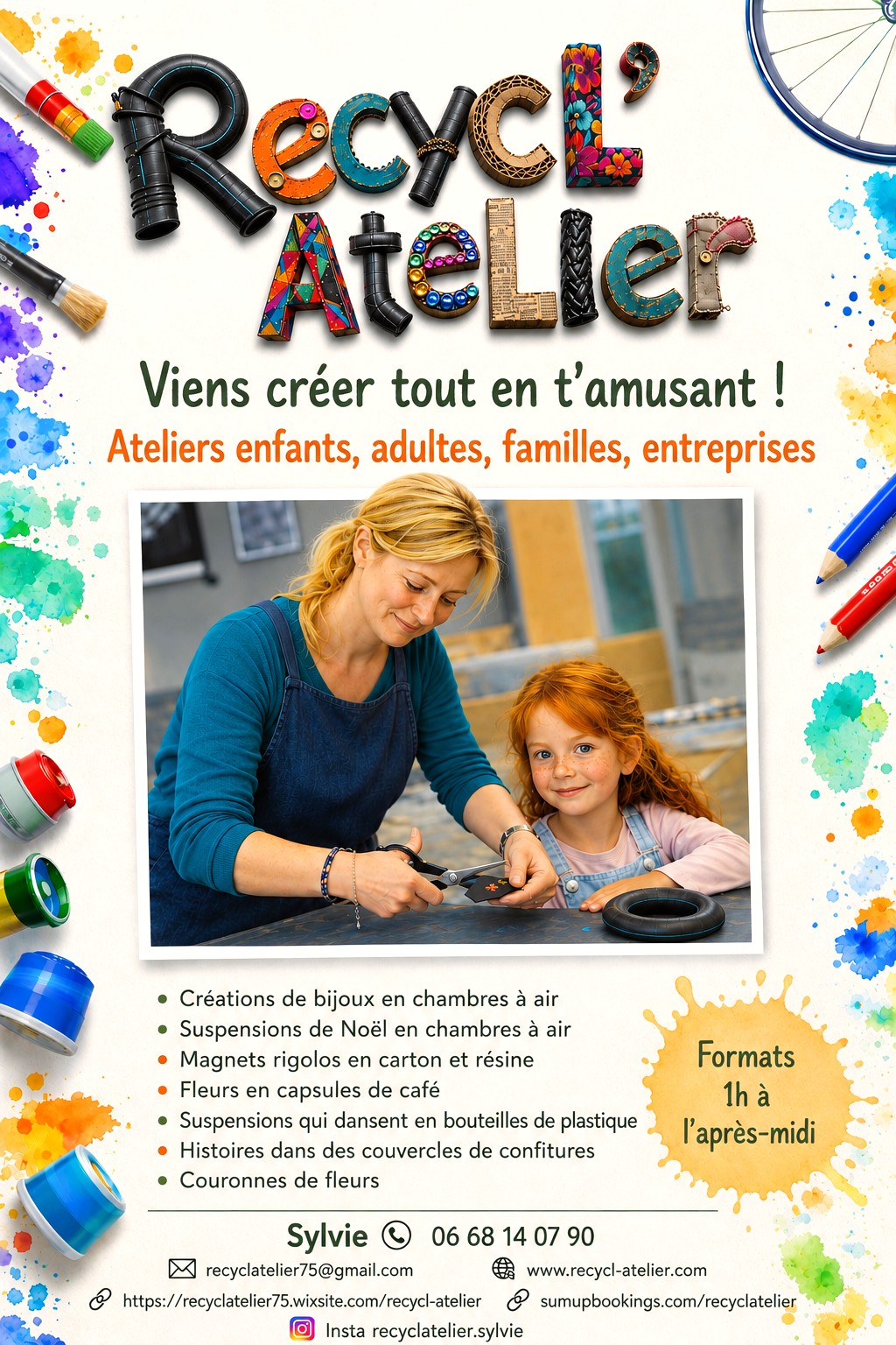 Atelier créatif autour du recyclage avec Recycl&rsquo;Atelier