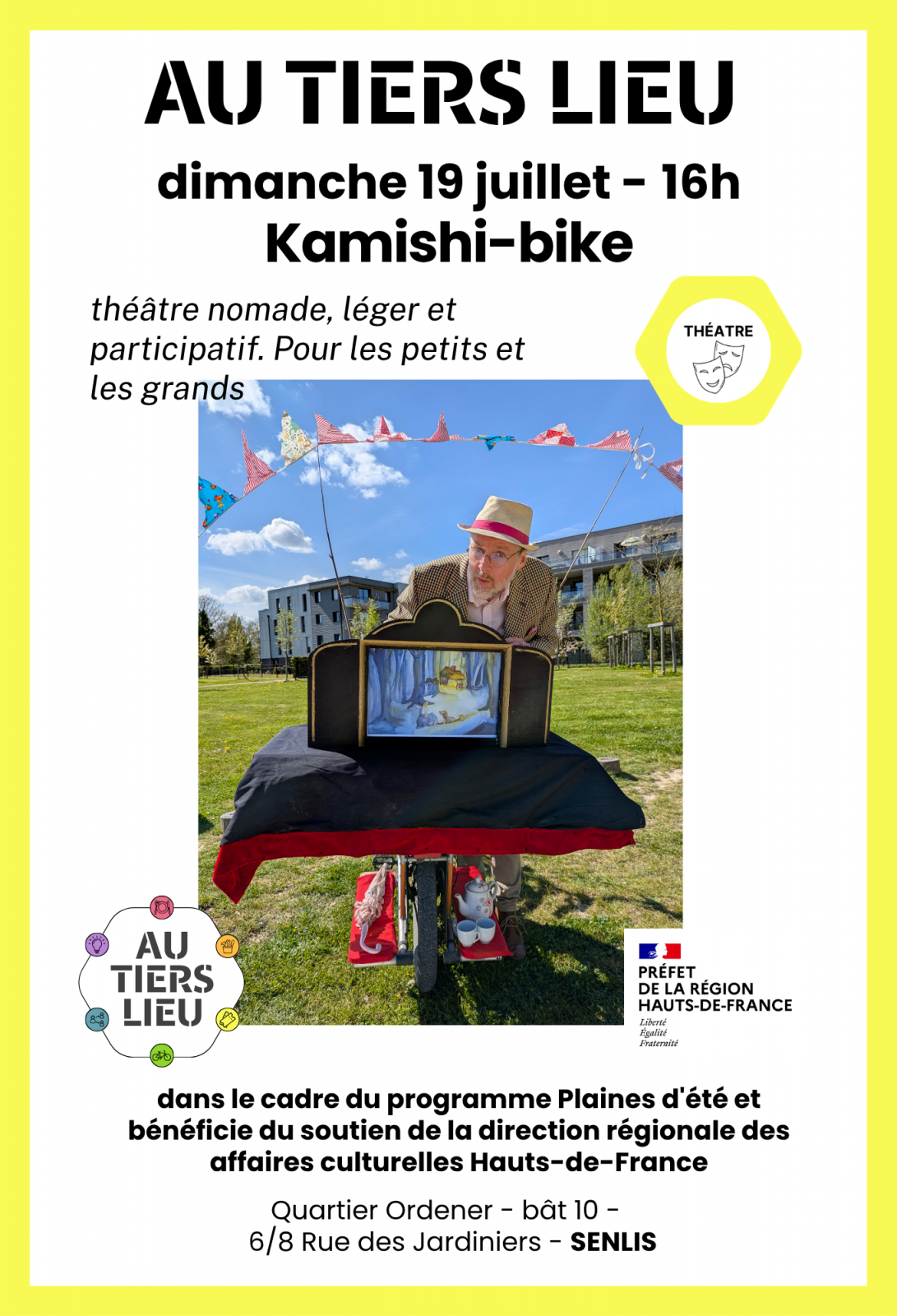 Spectacle « Kamishi-bike » au Tiers-Lieu de Senlis