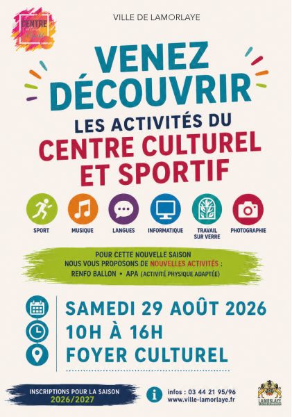 Portes ouvertes du Centre Culturel et Sportif de Lamorlaye