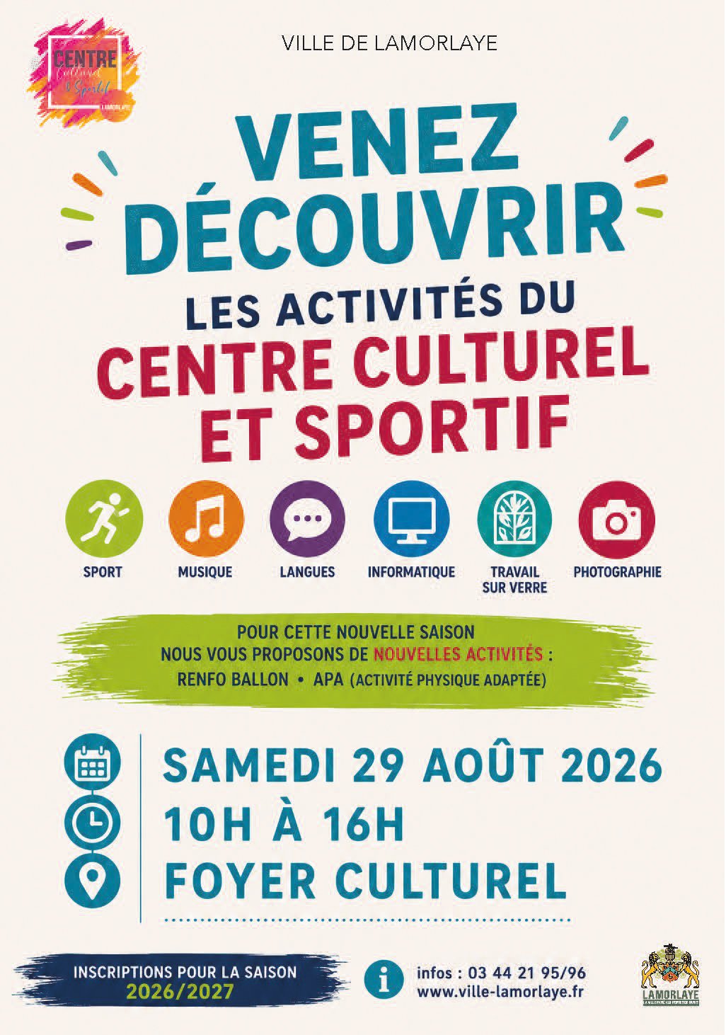 Portes ouvertes du Centre Culturel et Sportif de Lamorlaye