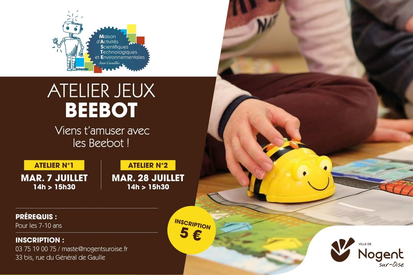 MASTE – Atelier jeux beebot