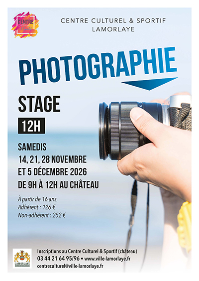 Atelier – Stage de photographie à Lamorlaye