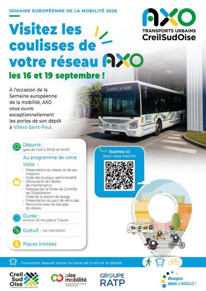 Semaine européenne de la mobilité | Visitez les coulisses du réseau de bus AXO