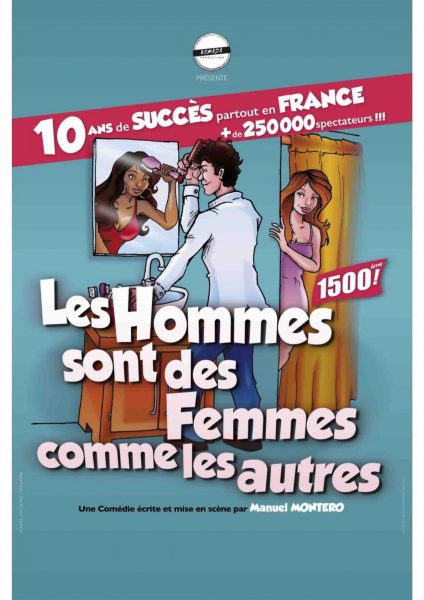 Comédie « Les hommes sont des femmes comme les autres » à l’Espace Bouteiller de Chantilly